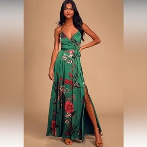 COPY - Lulu’s XL Floral Satin Dress NWT